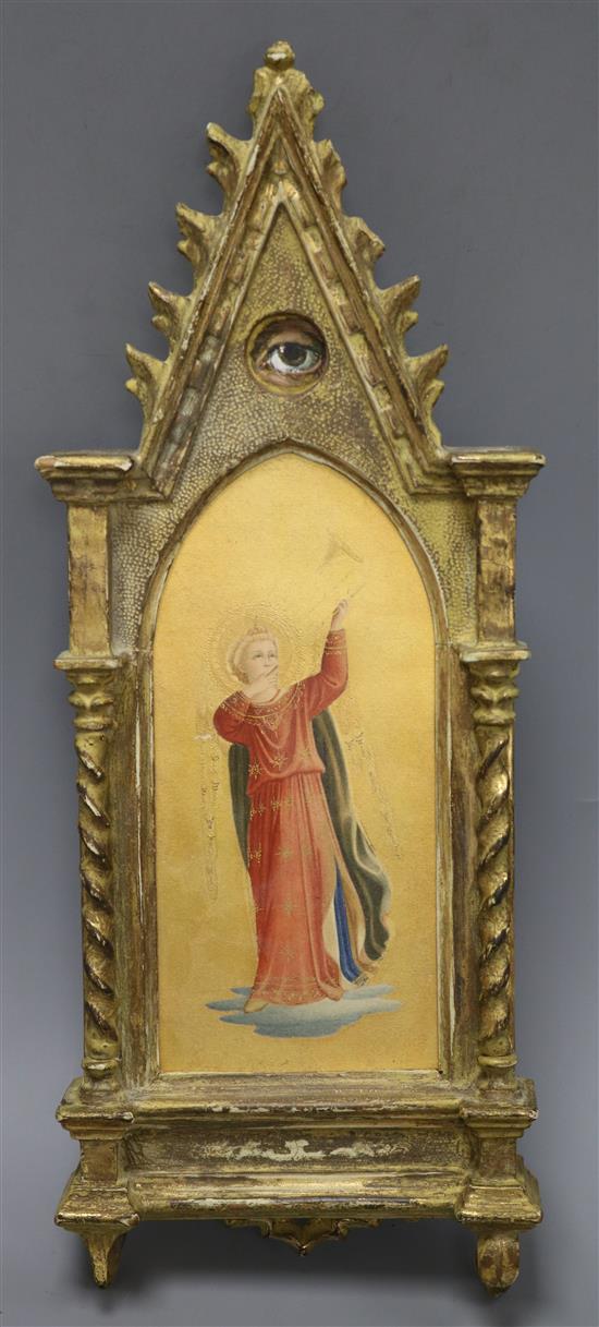 A Florentine wall plaque length 40cm
